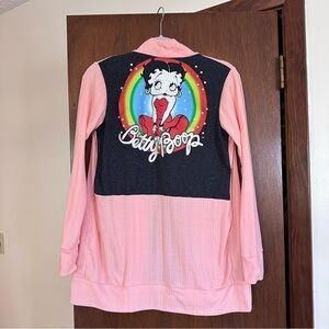 Betty Boop glitter up cycle handmade cardigan